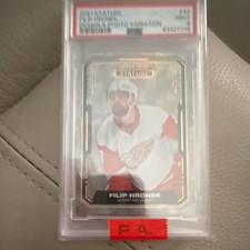 Upper Deck 2021-22 Stature Filip Hronek #47 Red Foil Var PSA 9 Red Wings