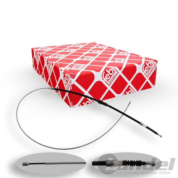 febi bilstein Handbremsseil Hinten Links Hinten Rechts Passend FÜR VW Caddy |-image