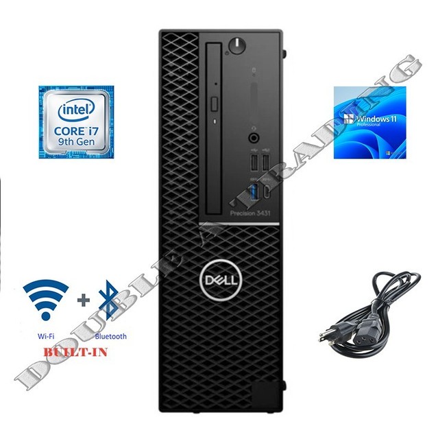 Dell Precision 3431 SFF i7-9700 + up to 64GB RAM & 2TB SSD & 8TB HD & Wi-Fi + BT