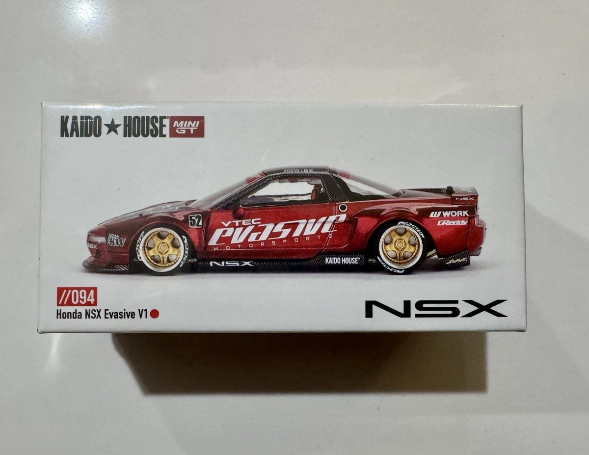 Kaido House x Mini GT Honda NSX Evasive V1 Red #094 Diecast Model