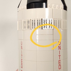 LEGO Ideas 21309 NASA Apollo Saturn V Build Complete 1 Alternate Piece No Manual
