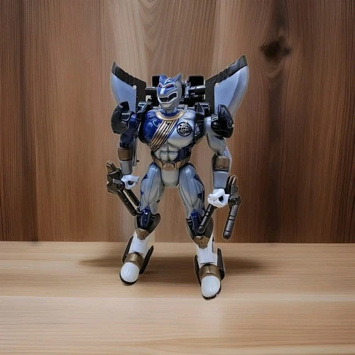 Vintage 2001 Bandai Power Rangers Wild Force Morphin' 8" Lunar Wolf Figure BX12