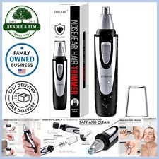 Microtouch Titanium Edge Ear Nose Trimmer Dual Rotary Blade Heads Black