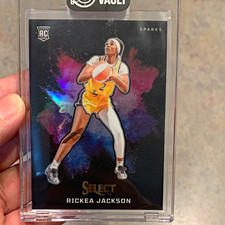 2024 Panini Select WNBA Rickea Jackson Black Color Blast  #1 RC SP Case Hit