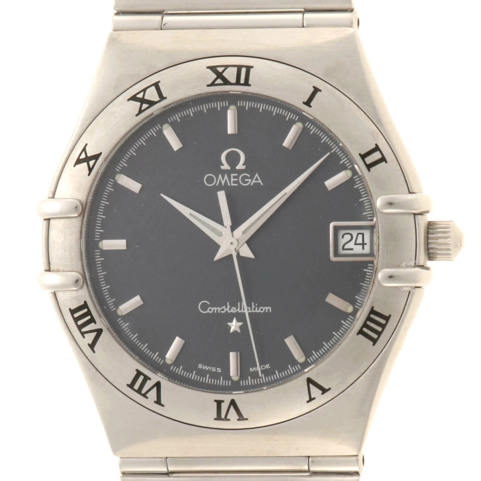 Omega Constellation 1512.40 Quartz Men’s Stainless Steel Gray Dial Watch