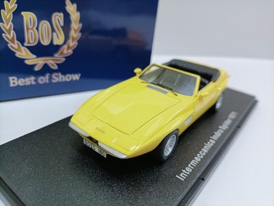 BOS 1/43 Intermecanica 1971 Yellow Open top Coupe car Model