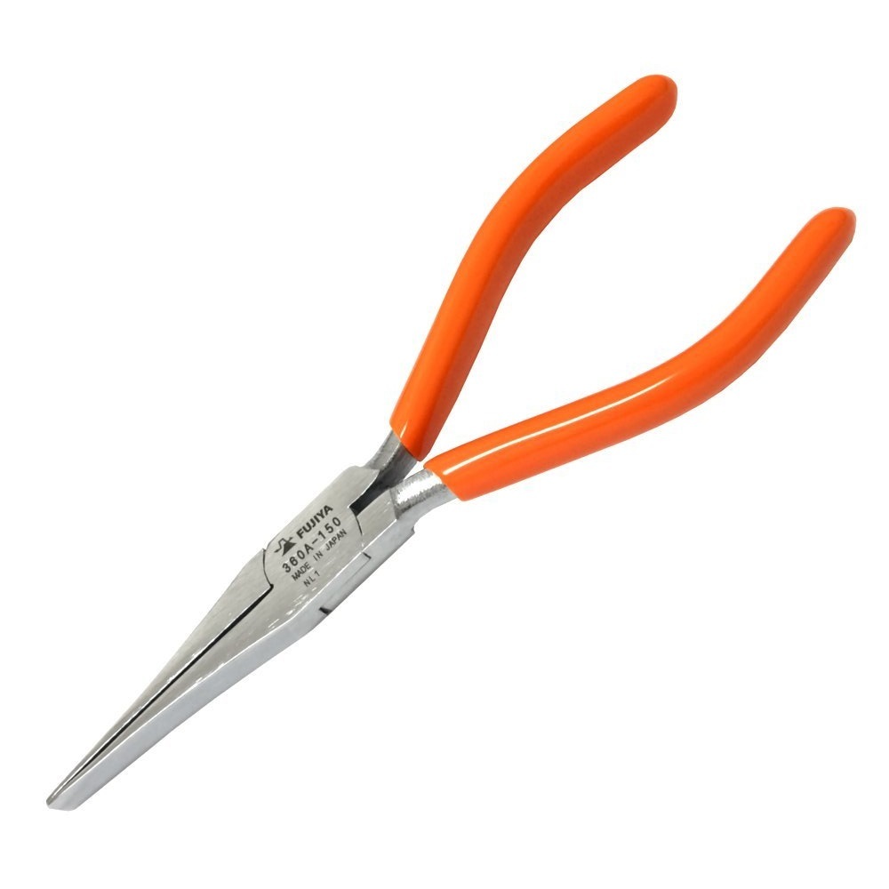 naOYaです。 FUJIYA LONG FLAT NOSE PLIERS (157mm) 360A-150 MADE IN JAPAN