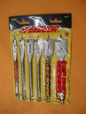 Irwin Speedbor 6 piece set NEW OLD STOCK MADE IN USA Wood Boring