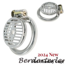 Metal Flat Chastity Lock Skeleton Chastity Device Abstinence Anti Cheating Cage