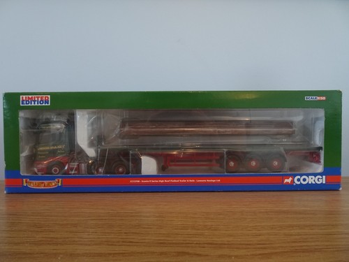CORGI LAWSONS HAULAGE SCANIA R SERIES FLATBED TRUCK MODEL CC13708 1:50 - Picture 2 of 3