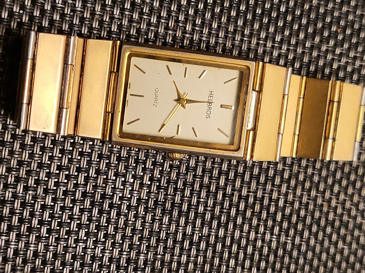 HELBROS アンティーク時計　稼働品 Vintage Helbros Quartz Mens Day/Date Wrist Watch Parts For