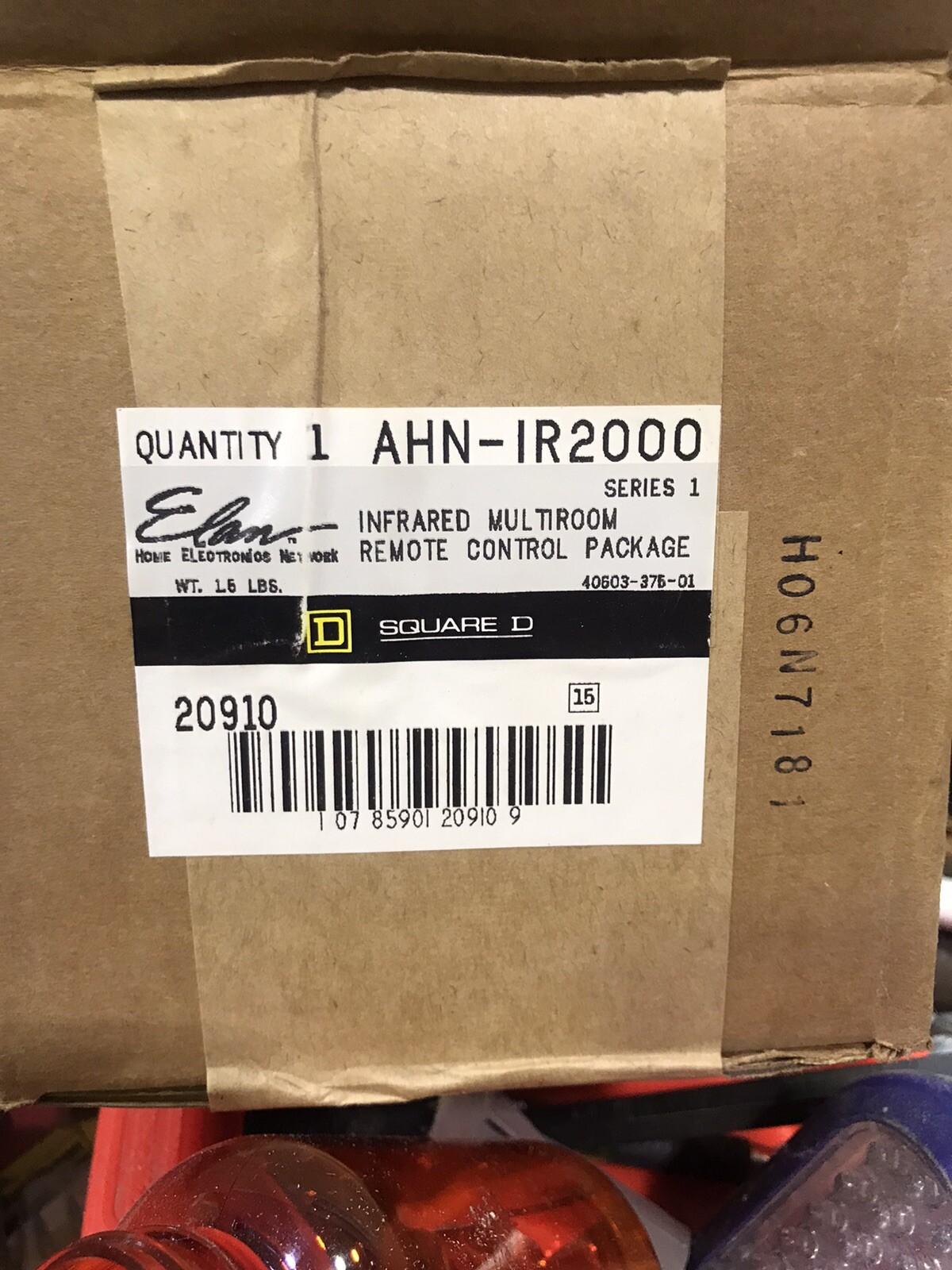 New Sealed AHN-IR2000 Square D Infrared Multi-Room Remote Control Package