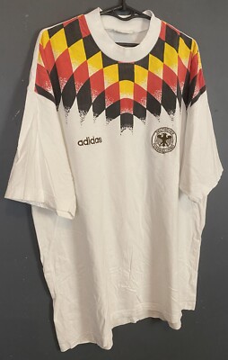 MEN'S ADIDAS GERMANY 1994/1996 DEUTSCHLAND SOCCER FOOTBALL SHIRT