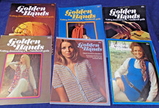 6 Issues Golden Hands Knitting Dressmaking Needlecraft Guide 1970s