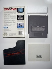 Monopoly (Nintendo NES, 1991) Complete CIB - Box, Manual, Sleeve EXCELLENT COND.