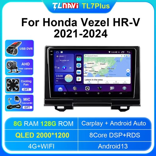 For Honda Vezel HRV 2021-2024 W/ 2K Screen 4G Head Unit Android Player Radio - Picture 48 of 48