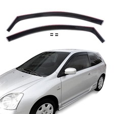 Deflectores en canal visera de ventana para Honda Civic 2002-2005 2 piezas protector de lluvia