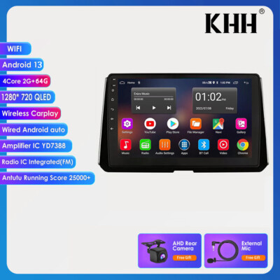 64GB For Toyota Corolla 2018-2021 Android 13 Car Stereo Carplay Radio GPS WiFi
