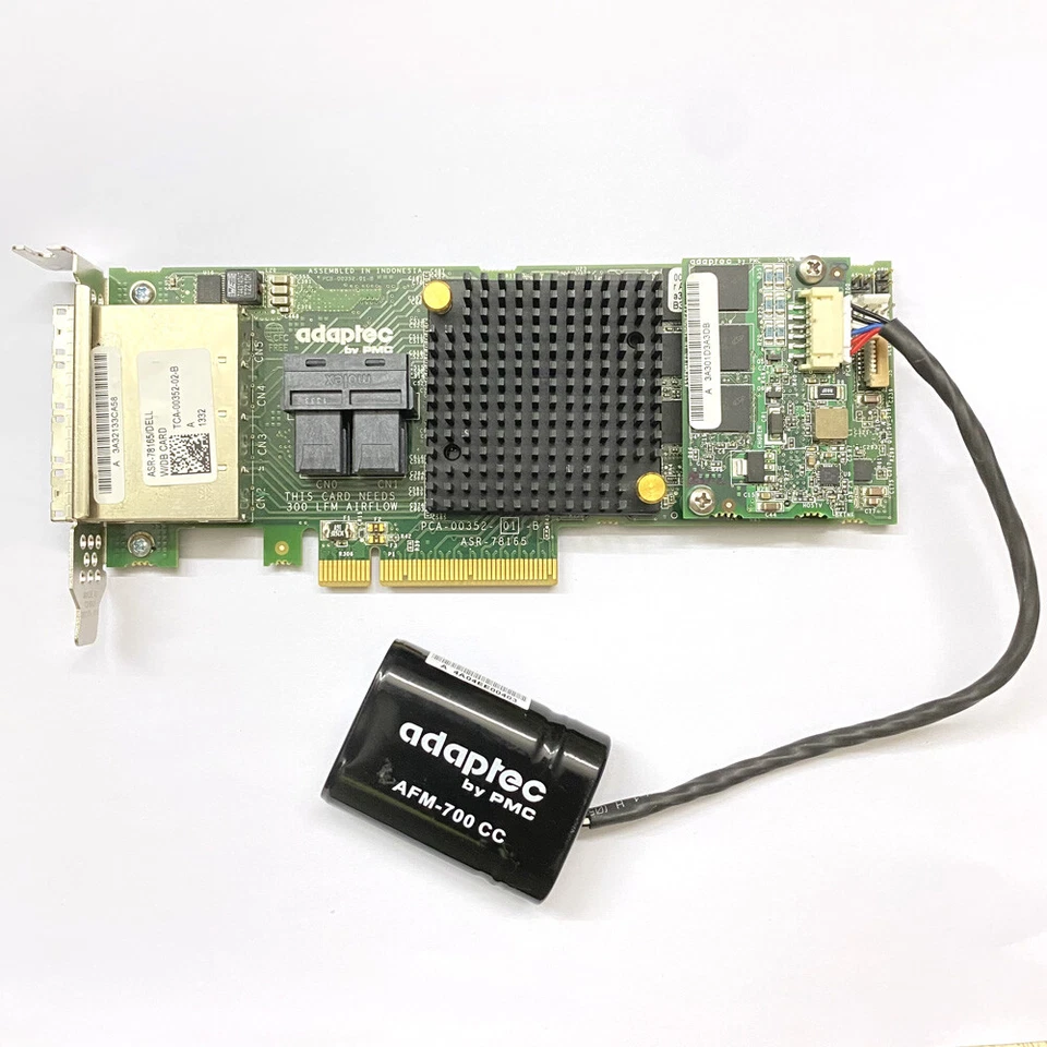 ADAPTEC ASR-78165/DELL 00KT1V 4-Port SAS/SATA 6Gb/s RAID Controller With battery - Image 3 of 4