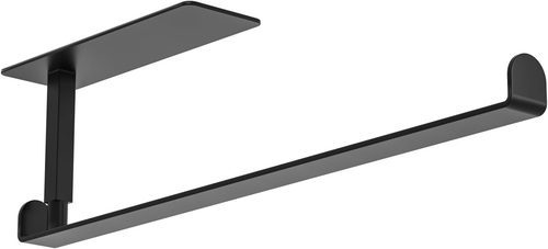ASTOFLI Paper Towel Holder under Cabinet Flat Iron, Self Adhesive and Drilling P - Picture 12 of 12