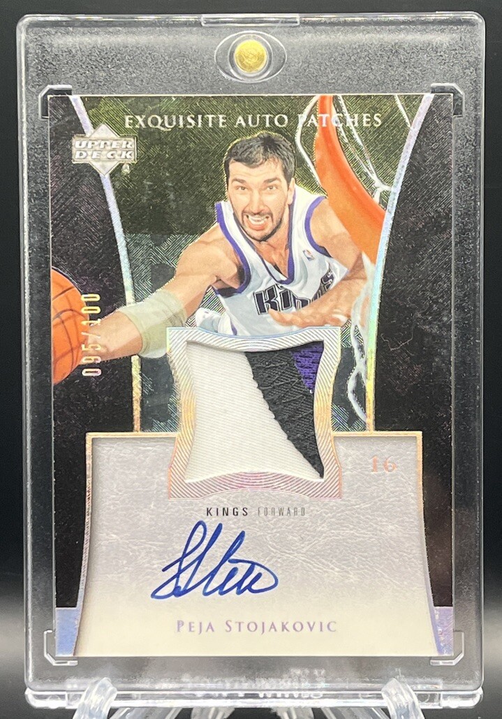 2004-05 Peja Stojakovi UD EXQUISITE PATCH AUTO /100 Very Rare 2nd 