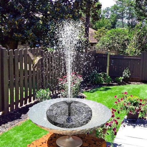 Solarbrunnen für Draussen 2,5W, Solar Springbrunnen für Außen Eingebaute 1200... - Bild 8 von 11