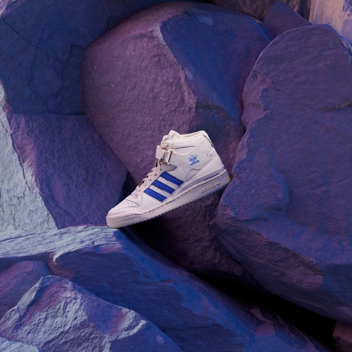 ADIDAS ORIGINALS FORUM MID Cloud White Off White Blue Bird GX1021