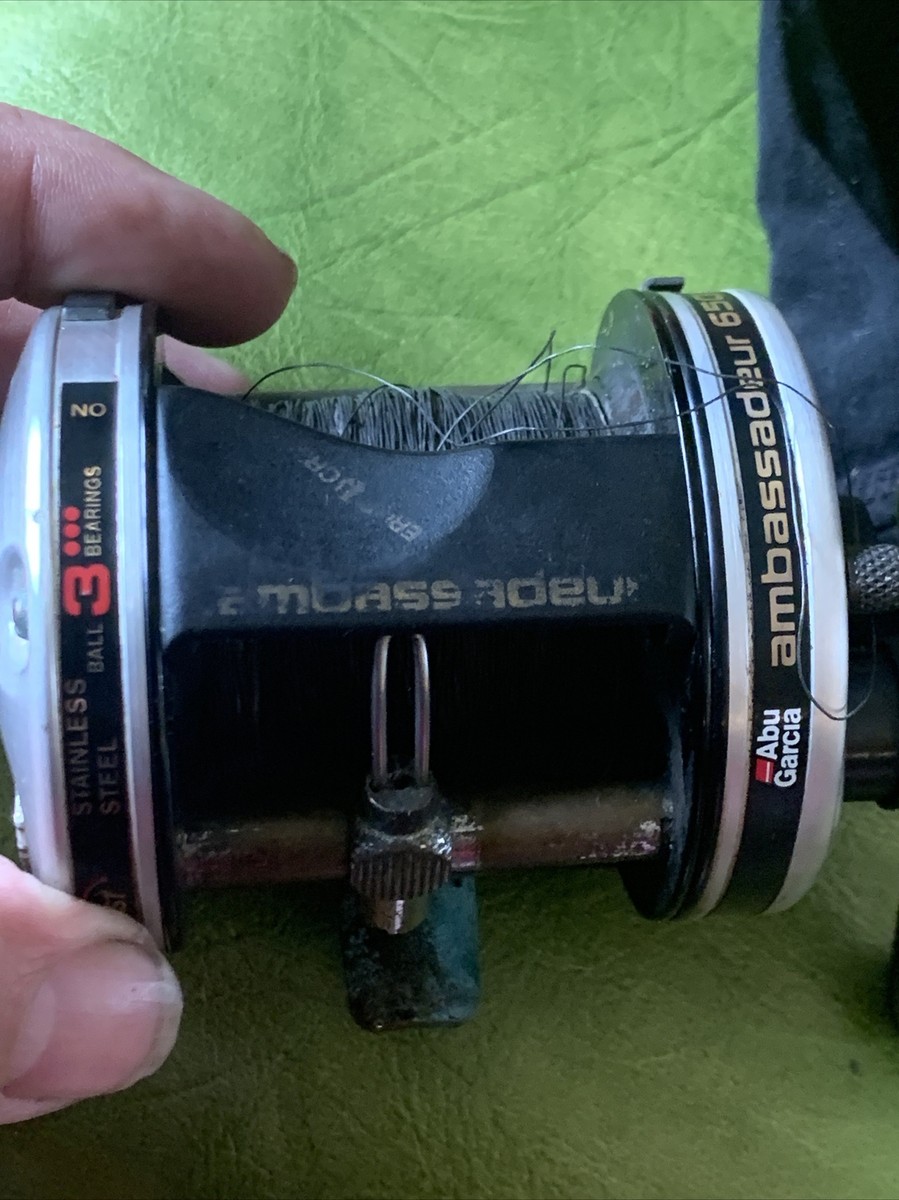 Abu Garcia Ambassadeur 6501-C3 Fishing Reel Baitcaster Rare Brass