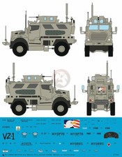 Peddinghaus 1/16 M1235 A1 MaxxPro Dash DXM US MRAP Vehicle Markings (Panda) 4008