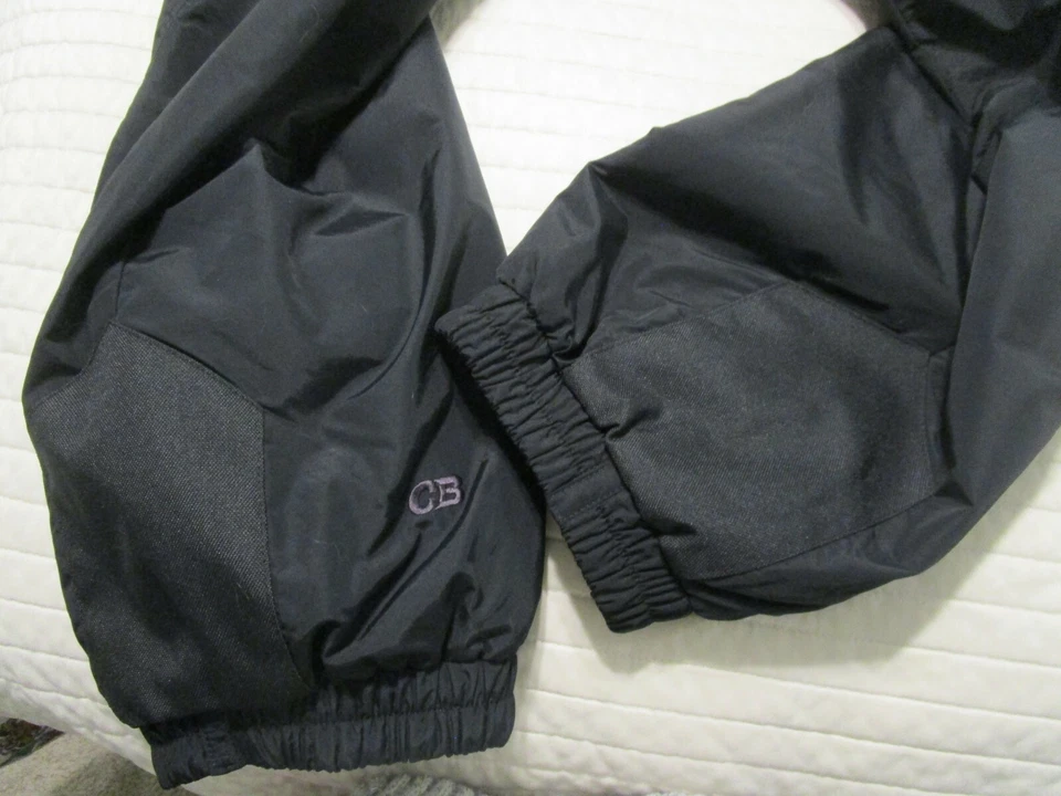 Vintage CB Sports Ski Snow Pants Womens Large BLACK 80s 90s Insulated ~EUC~ - Image 3 of 4