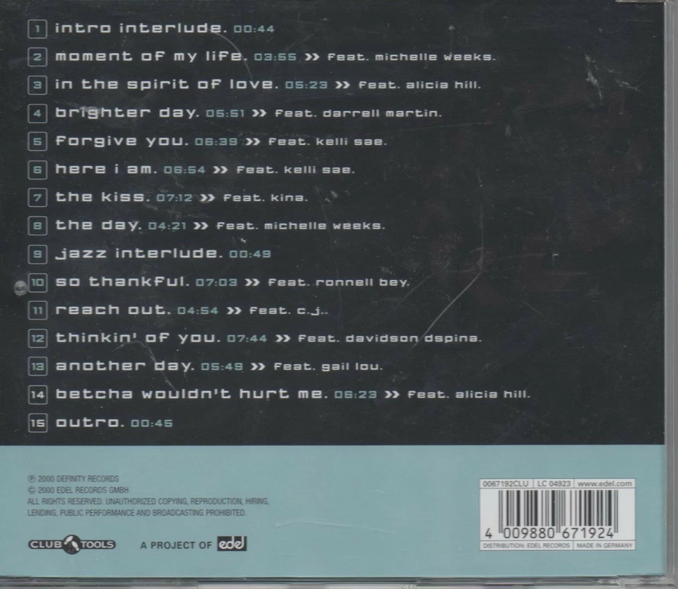 Bobby D'Ambrosio Here IAm The Collection CDNEU Intro Interlude Moment Of My Life - Bild 2 von 2