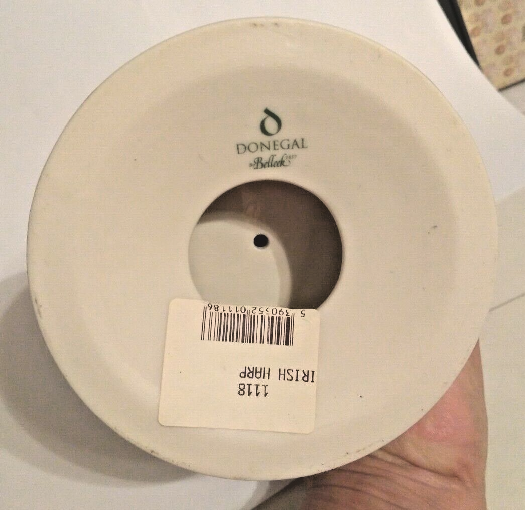 Vintage BELLEEK Harp Ornament made in Donegal, Ireland (G3) eBay