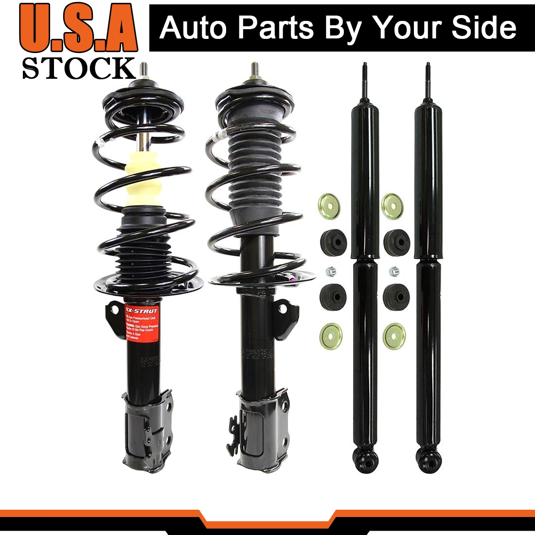 Monroe OEM Front Strut & Rear Shock For 2006-2011 Toyota Yaris Lifetime Warranty