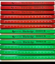 Image of Excel Blackedge Carpenter Pencil Medium / Hard Grade. WITH SCALE MARKING