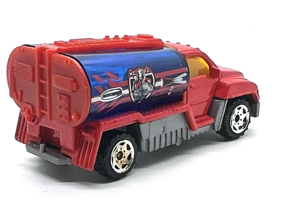De colección/2001/Matchbox/Mattel/Camión cisterna/CHINA/Alarma 04 unidades/HC-FD/Rojo y azul Foto 4 de 4