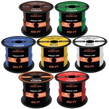 18 Gauge Car Audio Primary Wire 100ft 7 Rolls Remote, Power/Ground Electrical