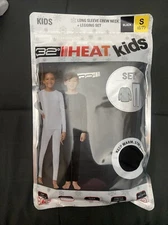 NWT • 32 Degrees Heat Kids Long Sleeve Crew Neck + Legging Set • Black • S (6/7)
