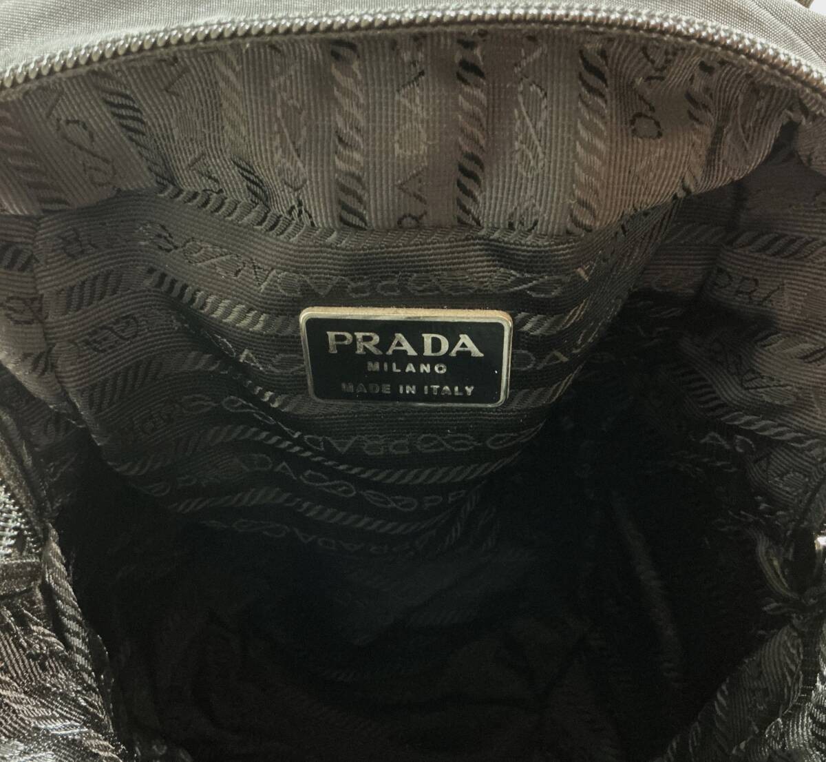 PRADA Nylon Mini Backpack Bag Black SV Metal Parts Made in Italy Triangle Logo P thumbnail 10