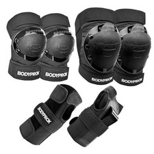 Knee Pads Elbow Pads Wrist Guards Set for Inline Skating, Skateboarding, Large
