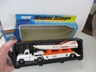 Matchbox Lesney Superkings K-27 Boat Transporter- WHITE CAB, "Benihana", box