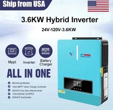 CNswipower SRC 4000VA 3600W Hybrid Solar Inverter pure sine wave inverter 120A M