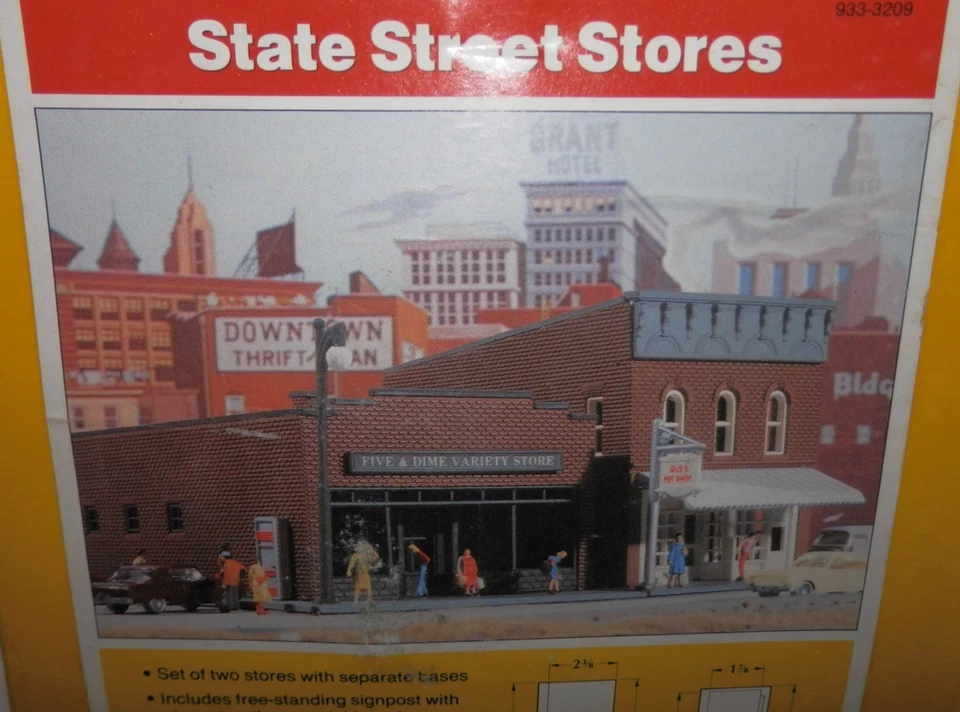 Walthers Cornerstone N Scale State Street Store Kit #933-3209 NOS - Image 2 of 3