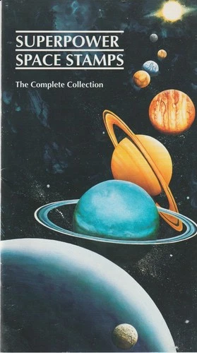 10 Page folio SUPERPOWER SPACE STAMPS /FDC - USA & USSR by Fleetwood