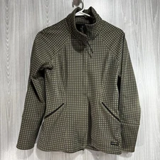 Kerrits Equestrian Softshell Riding Plaid Jacket Zip Water Resistant Women’s S