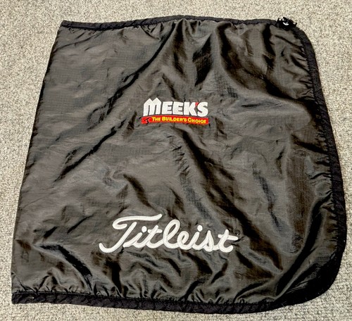 Titleist Dri-Hood Golf Towel & Rain Hood Dual-Purpose Bag Accessory Black 18"
