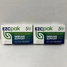 EZC Pak 5-Day Tapered Immune Support Pack Echinacea Zinc Vitamin C (2 Boxes)