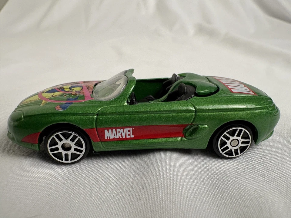 MARVEL JEAN GRAY Maisto Die-Cast Car X-Men Ford Mustang Mach III Green #34 Loose - Image 4 of 4