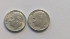 90% Silver US Eisenhower Dime 2 Coin Lot 1954 D 1963 D