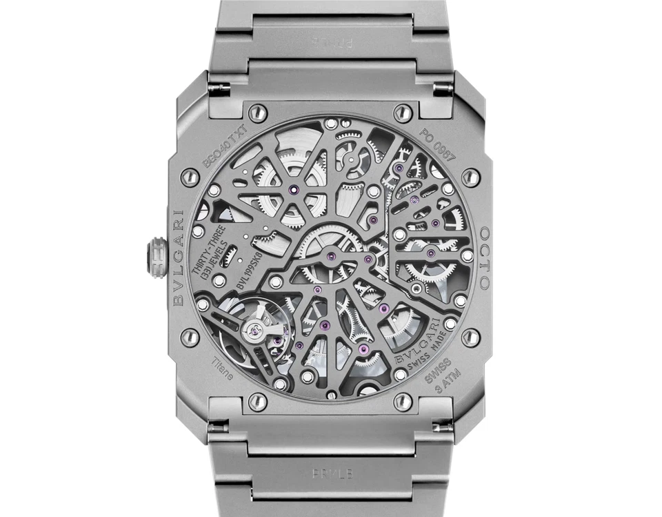 Bvulgari Octo Finissimo Skeleton 8 Days Titanium Watch 103610 - Image 4 of 4