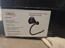 Mirabelle MIRBRKWTRORB Bronze Boca Raton 7" Towel Ring